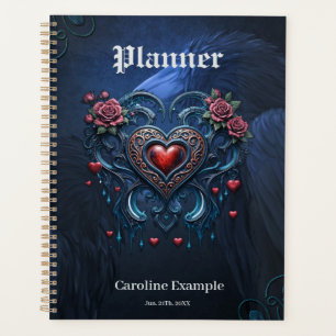 Agenda Corazón gótico de diseño artístico