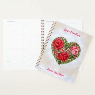 Agenda Corazón Rosa Vintage