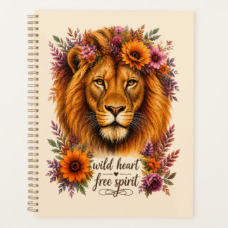 Agenda Corazón Salvaje Espíritu Libre Arte Floral Boho Le