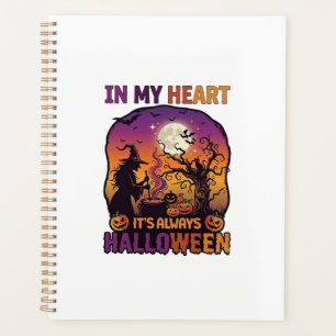 Agenda Corazón Siempre es Halloween Bruja Caldero Árbol V