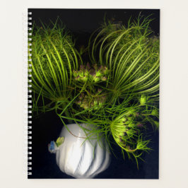 Agenda Corazón verde en negro