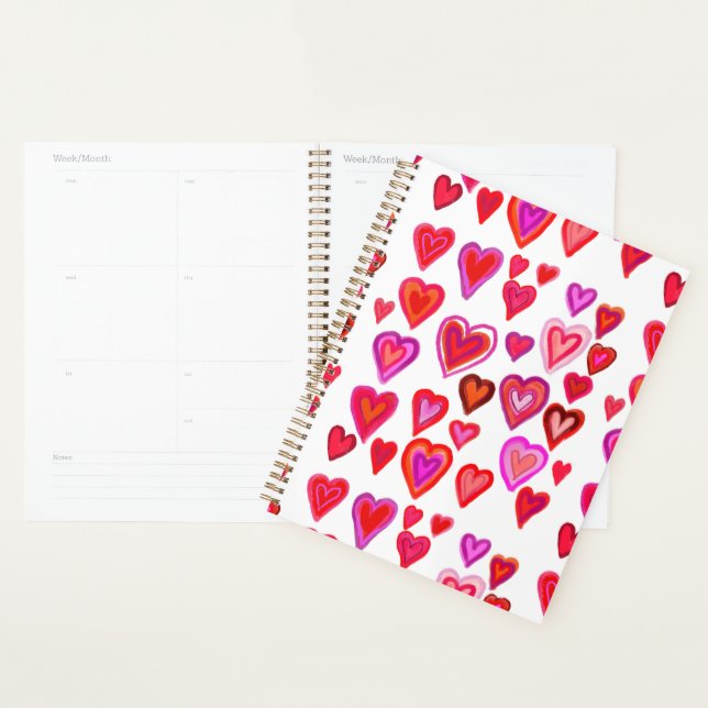 Agenda Corazones 3 Anillo Binder (Demostración)