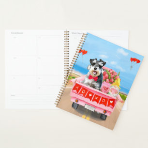 Agenda Corazones de camiones de El día de San Valentín de