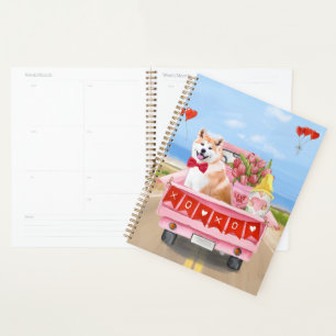 Agenda Corazones de camiones El día de San Valentín de pe