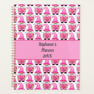 Agenda Corazones de Gnomos Rosados Bosque Escandinavo Bon