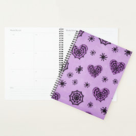 Agenda Corazones de telaraña Pastel Goth