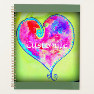 Agenda corazones rosa rápidamente