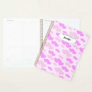 Agenda Corazones rosadas