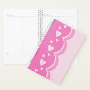 Agenda Corazones rosados