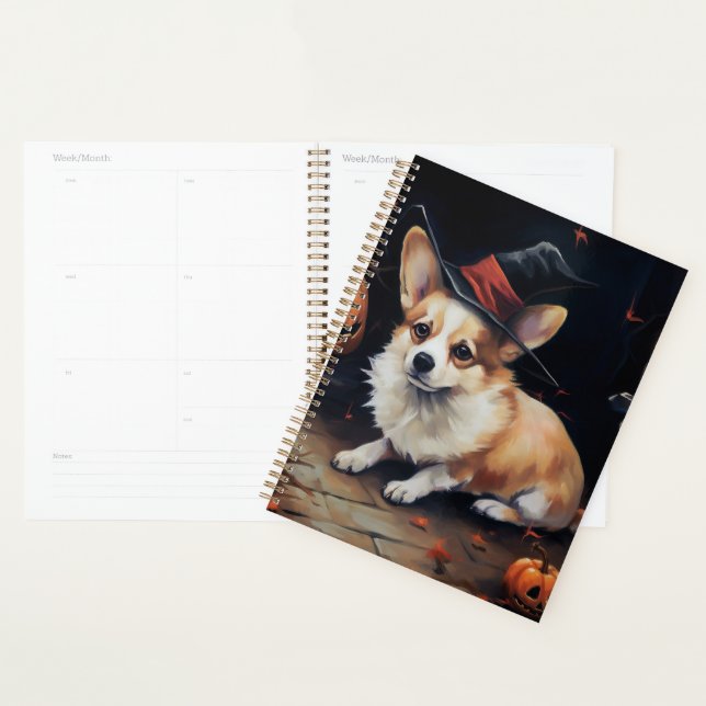 Agenda Corgi Pumpkins Halloween Scary (Demostración)