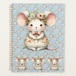Agenda Corona de flor de calzado de ratón floral