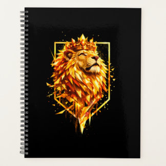 Agenda Corona de León de Fuego Geométrico