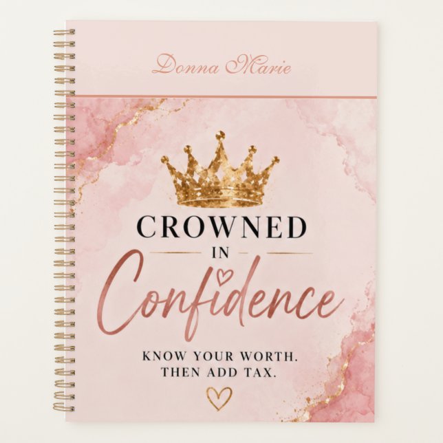 Agenda Coronada con confianza Inspiradora  (Anverso)
