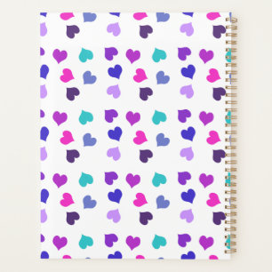 Agenda Cortos corazones coloridos