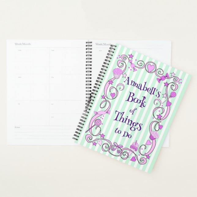 Agenda Cosas para hacer Spiral Planner (Demostración)