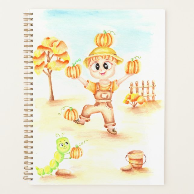 Agenda Cosecha de moras niño de jengibre (Anverso)