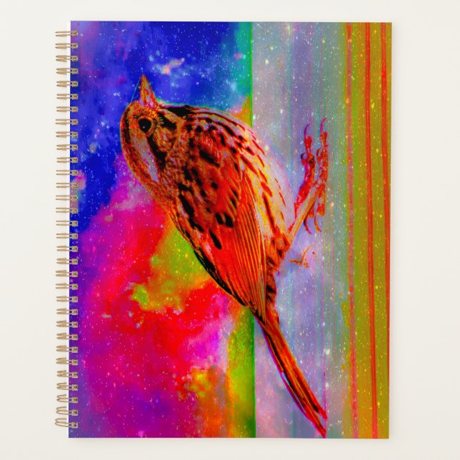 Agenda Cosmic Bird Dreamscape Art Print" (Anverso)