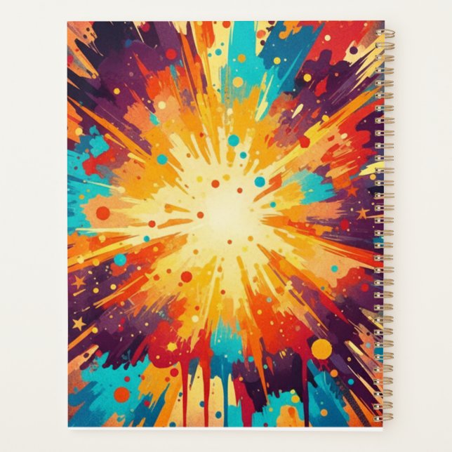 Agenda Cosmic Burst Abstract Splatter Art (Reverso)