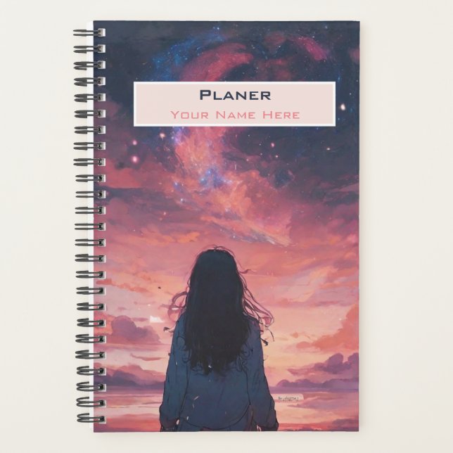 Agenda Cosmic Dreams - Customizable Planner (Anverso)
