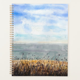 Agenda costa de Brighton acuarela pintada a mano