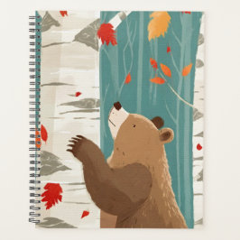 Agenda Cosy Fall Woodland Bear
