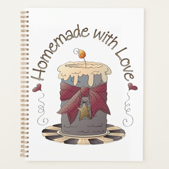 Agenda Country Candle Rustic Homemade with Love (Anverso)