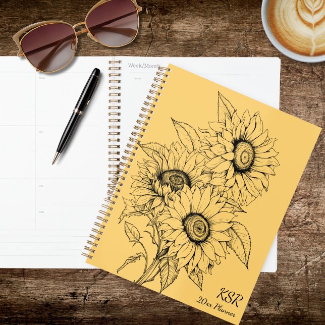 Agenda Country Sunflower Illustration (Subido por el creador)