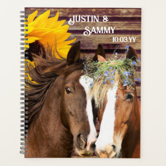 Agenda Country Western Horse Boda de Girasol - Libro de i