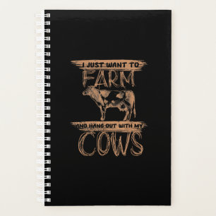 Agenda Cow Lovers Vaca de animales de granja