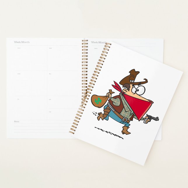 Agenda Cowboy Bandit Robber, un Personalizado gracioso (Subido por el creador)