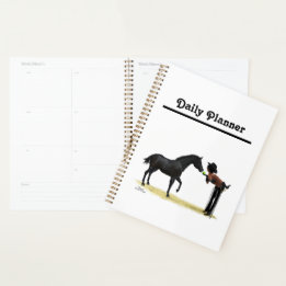 Agenda Cowgirl Pinup con Horse Daily Planner