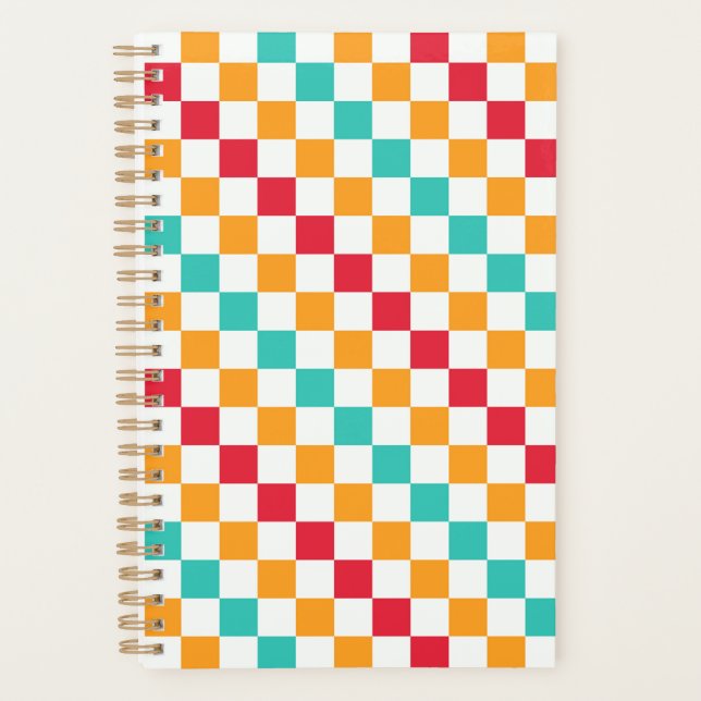 Agenda Cozy classroom diagonal checkerboard pattern (Anverso)