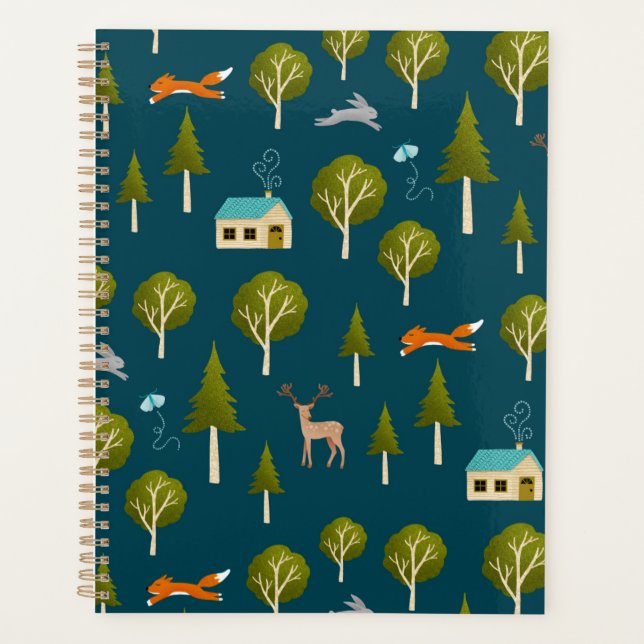 Agenda Cozy Forest Cabin and Animals (Anverso)