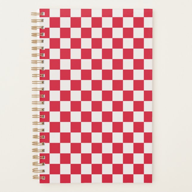 Agenda Cranberry fizz checkerboard pattern (Anverso)