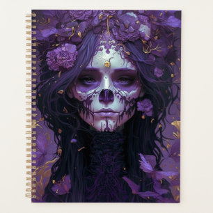 Agenda Cráneo de gótico Mujer arte de fantasía oscuro