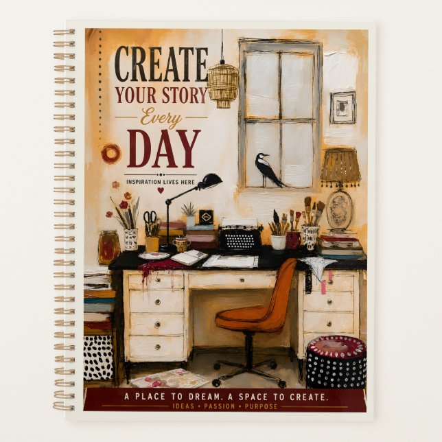 Agenda Crea Tu Historia Cada Día (Anverso)