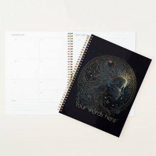 Agenda Crea tu propia astrología mística Aquarius Zodiac