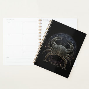 Agenda Crea tu propia Astrología Mística Cáncer Zodiaco
