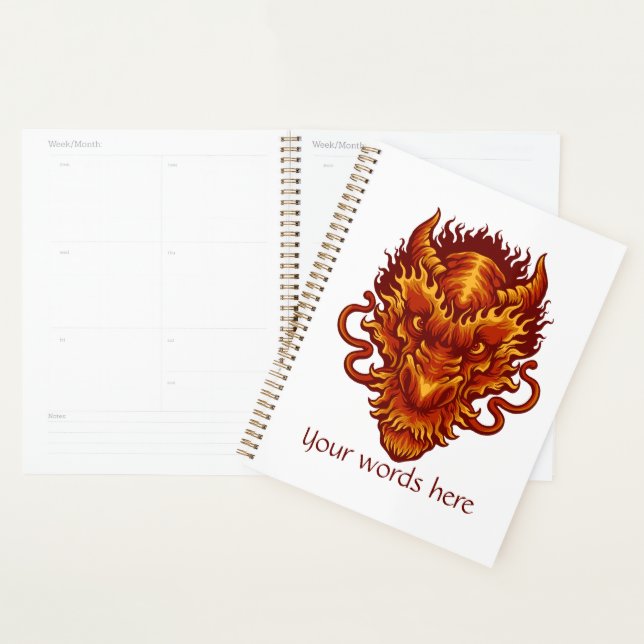 Agenda Crea tu propia cabeza de dragón rojo (Demostración)