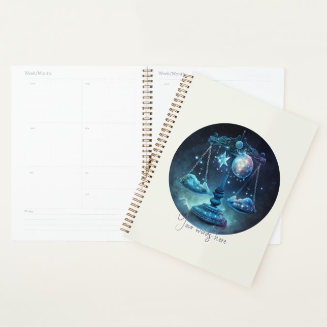 Agenda Crea tu propia Celestial Libra Zodiac (Demostración)