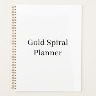Agenda Crea tu propia promoción de marca simple en oro