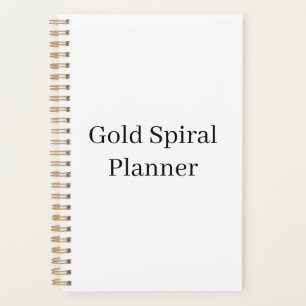 Agenda Crea tu propia promoción de marca simple en oro