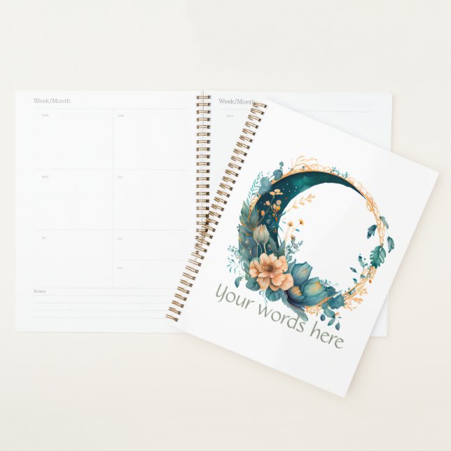 Agenda Crea tu propia serpiente y Verde azulada luna flor (Demostración)