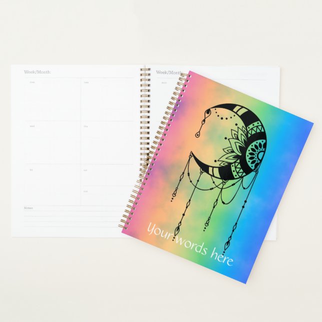 Agenda Crea tu propia silueta de boho Moon (Demostración)