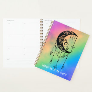 Agenda Crea tu propia silueta de Boho Moon encantadora