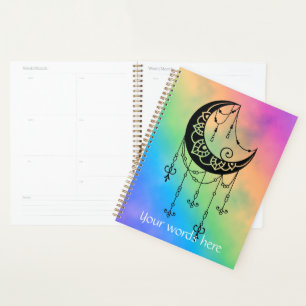 Agenda Crea tu propia silueta ornate Boho Moon