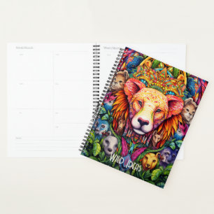 Agenda Crea tu propio animal tribal del óseo andino
