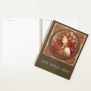 Agenda Crea tu propio Art Nouveau Virgo Zodiac