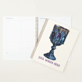 Agenda Crea tu propio cáliz esculpido de piedra gótica az