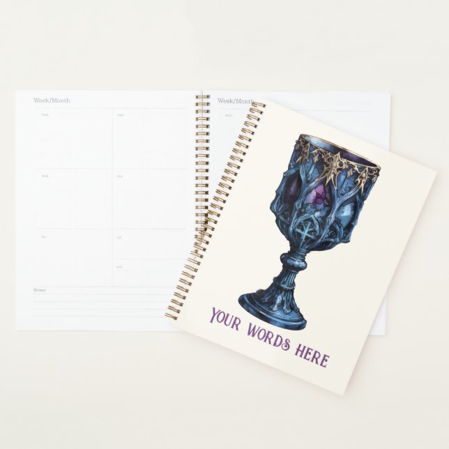 Agenda Crea tu propio cáliz esculpido de piedra gótica az (Demostración)